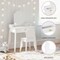 Best Choice Kids Wooden Pretend Play Vanity and Chair Set w/ Mirror – Little Girls Makeup Table with 3 Drawers